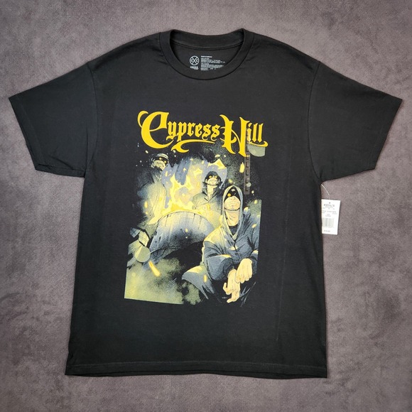 Cross Colours Cypress Hill Graphic T Shirt‎ Black Mens Large Hip Hop Rap - Picture 1 of 7
